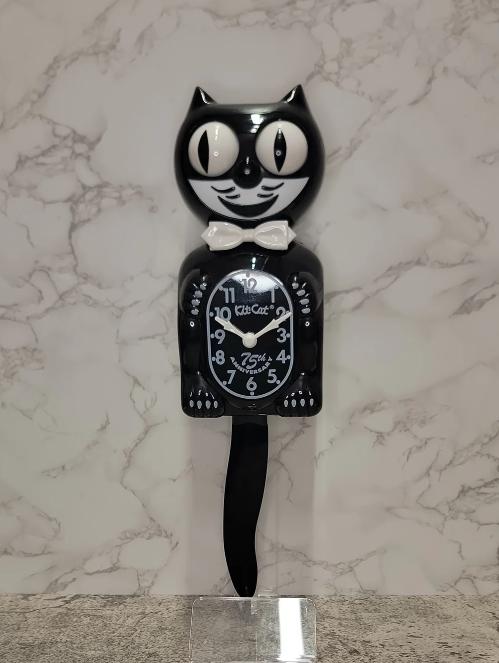 SUPER RARE 75th Anniversary Black Kit-Cat Klock Clock